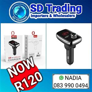CAR MP3 Wireless Charger and FM Modulator