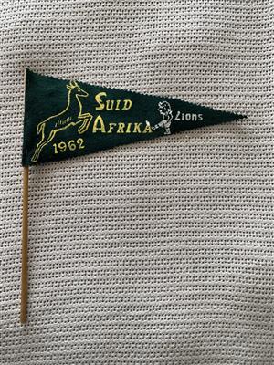 Authentic SA Rugby flag from 1962