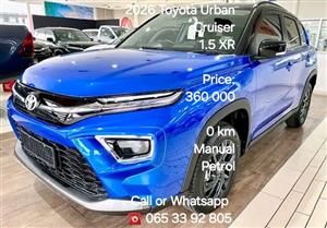 2026 Toyota Urban Cruiser 1.5 XR 