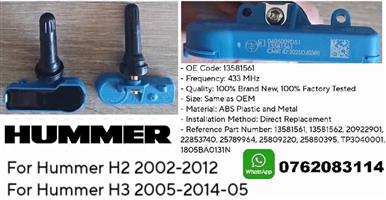 Hummer H2 H3 TPMS tyre pressure monitor sensors