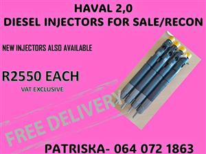 DIESEL INJECTORS FOR HAVAL 2.0 FOR SALE OR TO RECON