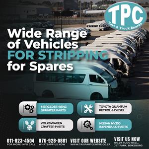 Come look at our wide range of parts for Stripping for Spares.