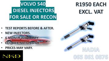 DIESEL INJECTORS FOR SALE FOR VOLVO S40