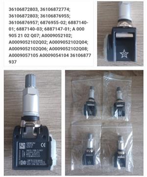 Bmw TPMS tyre pressure sensors and valves 