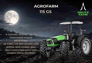 New Deutz-Fahr AGROFARM 115GS PLATFORM for sale at Mad Farmer SA
