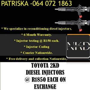 TOYOTA 2KD DIESEL INJECTORS FOR SALE