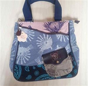 New blue Cotton Road handbag
