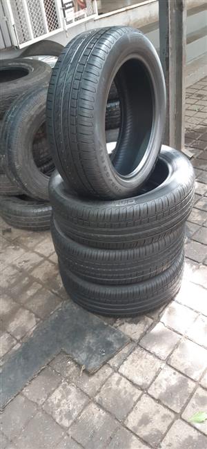 205/55/17 × 4 Pirelli Scorpoin fairly used tyres 