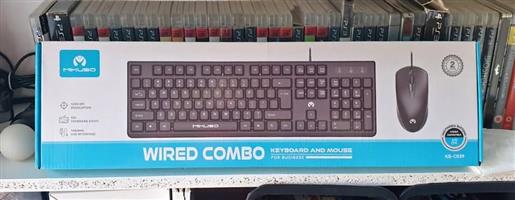 Combo Wired Mouse and Keyboard Brand New