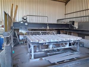 Granite cutting beam saw