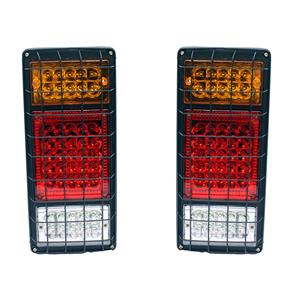 Universal LED Tailights with Grille for Trucks/Bakkies/Trailer (pair)