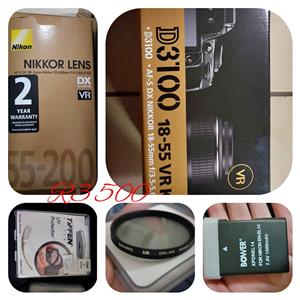 Nikon d3100 with extras
