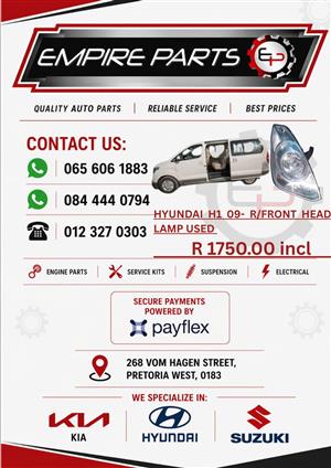 HYUNDAI H1 2009- RIGHT FRONT HEAD LAMP USED FOR SALE