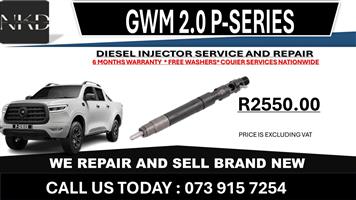 GWM 2.0L P-Series Diesel Injectors 