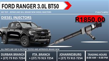 Ford Ranger 3.0L BT50 Diesel Injectors 