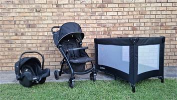 Joìe Muze Travel System Stroller and Chelinö Camping Cot