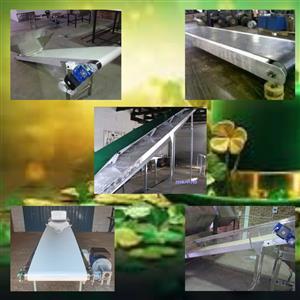 “Custom belt conveyors, incline/decline, food‑grade or heavy duty, stainless ste