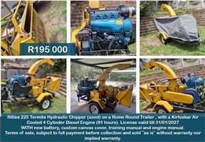 Ritlee 225 Termite Hydraulic Wood Chipper 