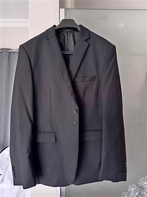 Black suite and Navy Blue Waistcoat size 58/42