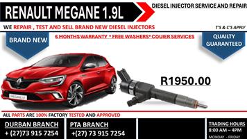 Renault Megane 1.9L Diesel Injectors 