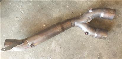 YAMAHA R1 2015-19 STAINLESS STEEL DECAT MID PIPE & SC PROJECT SLIP-ON EXHAUST 