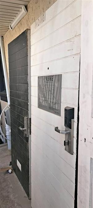 4 × FIRE PROOF  DOORS - HEAVY DUTY