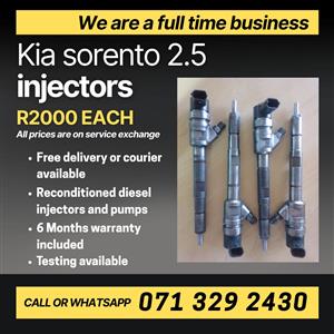 KIA SORENTO 2.5 INJECTORS FOR SALE WITH WARRANTY INCLUDED 