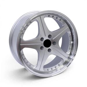 18″ CW-2606 5×112 Machine Silver with Rivets Alloy Wheels