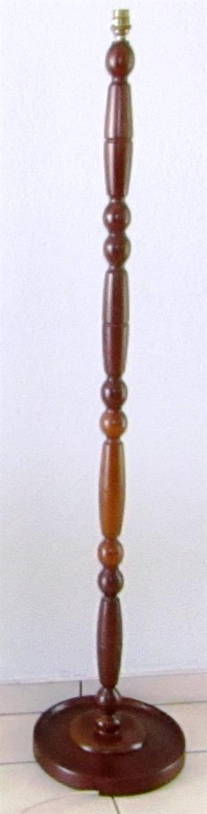 Wooden Floor Lamp Stand Base - mid century