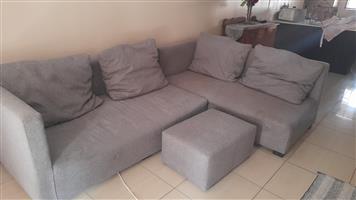 L Shape Grey Couch