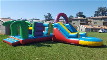 3in1 adventure island jumping castle slide for sale 