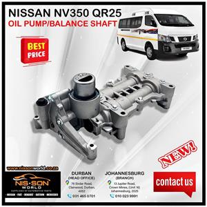 NISSAN NV350 QR25 OIL PUMP / BALANCE SHAFT