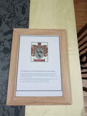 Family Crest / Familie Embleem