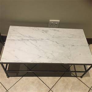 Solid marble coffee table