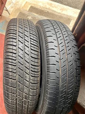 155 80 13 x2 New Tyres //Dunlop