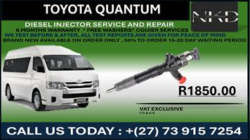 Toyota Quantum Diesel Injectors 