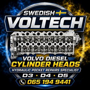 Volvo Diesel Cylinder Heads Hydraulic Pockets Repairs D3 D4 D5 