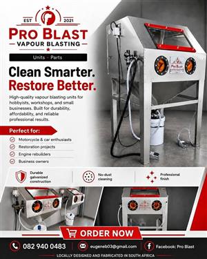 ProBlast Premier Vapour Blasting Units