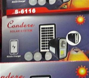 Condere Solar light with Solar Panel and powerbank system