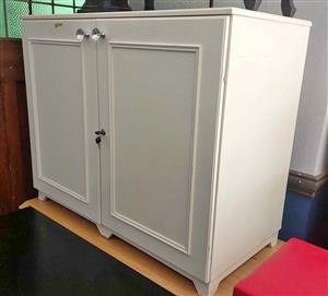 2 Door white cabinet for Sale!