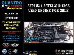 Audi A3 1.8 TFSI 2010 CDAA Used Engine 