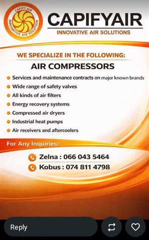 Compressors, generators spares 