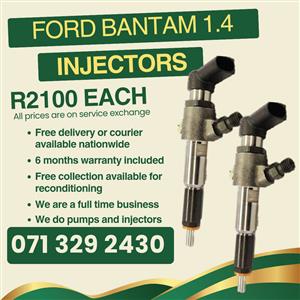 FORD BANTAM 1.4 INJECTORS FOR SALE WITH WARRANTY 