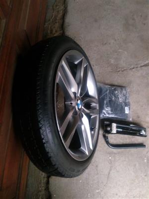 18 inch BMW 240i Skinny Biscuit Spce Saver Spare Wheel kit Price R6500