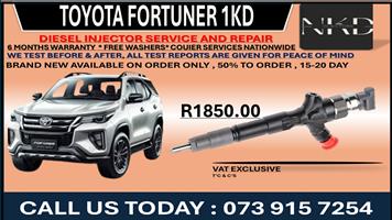 Toyota Fortuner 1KD Diesel Injectors 