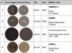 Various Collectible Coins