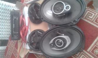 Car CD Player and speakers