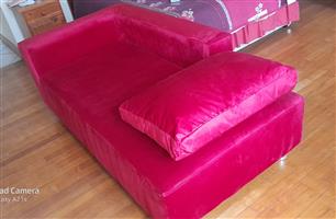 BRAND NEW RED VELVET SOFA DAYBED - BARGAIN!