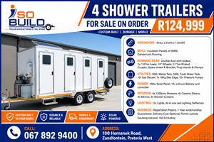 4 Shower Trailer for sale on order