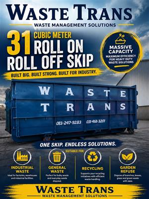 Skips for hire! - Tailored waste management and recycling services for KZN. 